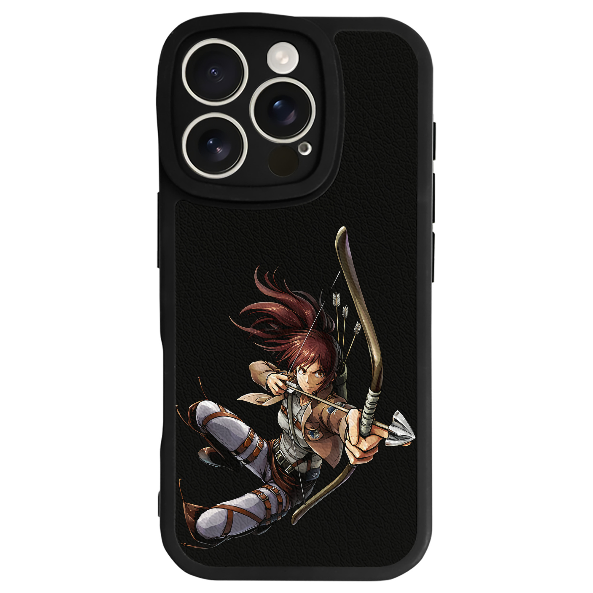 （画像用） 進撃の巨人 サシャ·ブラウス Attack on Titan Sasha Blaus 【iPhone 16シリーズ対応】シリコンスマホケース（レザー調） 材質：シリコン